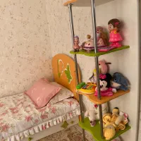 سرویس خواب دو حالته چوبی نوزاد-نوجوان|تخت و سرویس خواب|تهران, ستارخان|دیوار