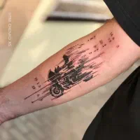 اجرای تتو بدن ب صورت حرفه ای