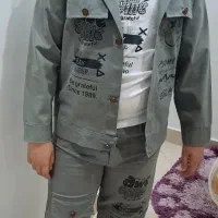 سه تیکه ست مجلسی پسرونه سایز 55|کفش و لباس بچه|تهران, مسعودیه|دیوار