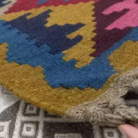 گلیم پشمی دست باف|گلیم، جاجیم، گبه|قزوین, |دیوار