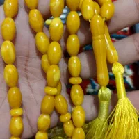 دوتا تسبیح کهربا رنگ زرد عسلی بودار فروشی|کلکسیون و سرگرمی|رفسنجان, |دیوار