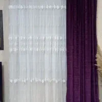 ۳عدد پرده با  کتیبه  و میله پرده