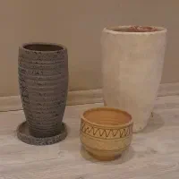 گلدون سفال .هر سه با هم ۳۵۰ت