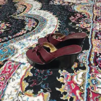 دمپا صندل زرشکی پاشنه بلند