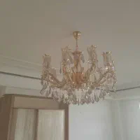 لوستر آب طلا|لوستر و چراغ آویز|یزد, |دیوار