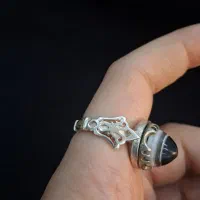 تعدادی انگشتر نقره