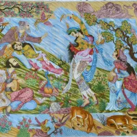 تابلوفرش خیام خالچا به اندازه ۱/۵×۲