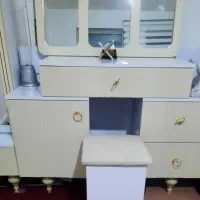 سرویس خواب کامل جهیزیه با اینه بامیز آرایش|تخت و سرویس خواب|میاندوآب, |دیوار