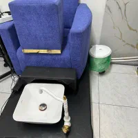 صندلی پدیکور و تخت مژه