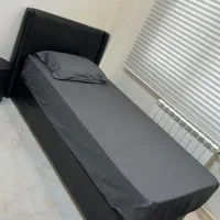 تخت خواب تک نفره جکدار با تشک و روتختی نو|تخت و سرویس خواب|تهران, کاشانک|دیوار