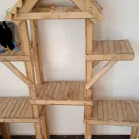 قفسه.شلف. چوبی زیبا.|کتابخانه، شلف، قفسههای دیواری|دوگنبدان, |دیوار