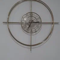 ساعت دیواری فلزی آبکاری شده