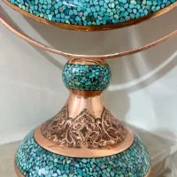 آینه شمعدان فیروزه و مس برند آقاجانی|آینه|تهران, ستارخان|دیوار