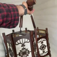 لوستر چوبی ۲ عدد