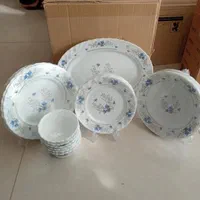 آرکوپال گل آبی و صورتی پارس اپال|ظروف سرو و پذیرایی|تبریز, |دیوار