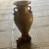 گلدان سفالی ( به همراه پایه )|صنایع دستی و سایر لوازم تزئینی|هشتگرد, فاز ۳ مهستان|دیوار