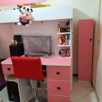 مجموعه تخت و کمد. تخت دوطبقه|تخت و سرویس خواب|تهران, افسریه شمالی|دیوار