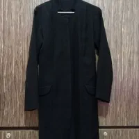 مانتو مشکی جنس کرپ