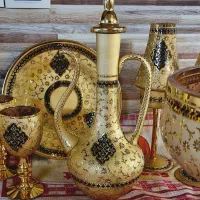 ظروف دکوری طلاکوب اصل ترک|صنایع دستی و سایر لوازم تزئینی|اصفهان, ارغوانیه|دیوار