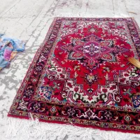 جفت قالیچه خالچه هریس|فرش|تبریز, |دیوار