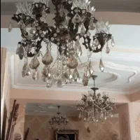 لوستر ۱۰ شعله برنزی ۲ عدد