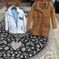 دو عدد کاپشن کلاه دار