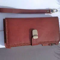 کیف دستی پولی جا کارتی چرم گاوی|کیف، کفش، کمربند|اهواز, شهرک برق|دیوار