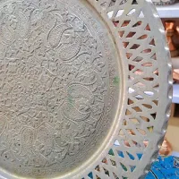 سینی مسی قدیمی|کلکسیون اشیاء عتیقه|بجنورد, |دیوار