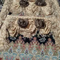 یلان پرده در حد نو  2عدد|پرده، رانر، رومیزی|سیرجان, |دیوار