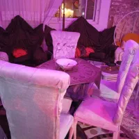 میزناهارخوری سفیدجنس  پارچه مخمل|میز و صندلی غذاخوری|آستارا, |دیوار