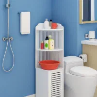 استند کنجی کمد دار120حمام توالتpvcشلف ضدآب کابینتی|لوازم حمام|مشهد, کوشش|دیوار