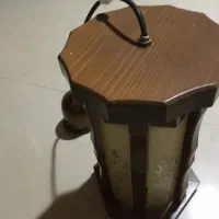 لوستر چوبی در حدنو تمیز بدون خط و خش|لوستر و چراغ آویز|کرج, عظیمیه|دیوار