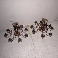 لوستر هشت شاخه برنجی