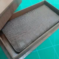 کیف پول کتی. چرم طبیعی دست دوز