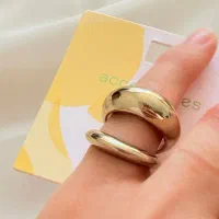 انگشتر طلایی چند تایی ساده مینیمال