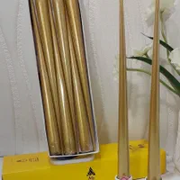 شمع قلمی نوک تیز متالیک ۳۵ سانت|صنایع دستی و سایر لوازم تزئینی|ری, شهید غیوری (ابن باویه)|دیوار