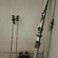 چوب اسکی با بوت و باتوم