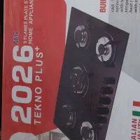 صفحه گاز شیشه پنج شعله سوپر تکنو