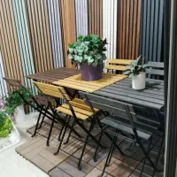 میز و صندلی چوبی تاشو|میز و صندلی غذاخوری|خرمآباد, |دیوار