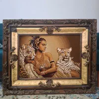 ۳تخته تابلو فرش ماشینی ابعاد ۵۰×۷۵