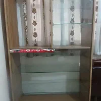 دکور ویترین ام دی اف و شیشه ای