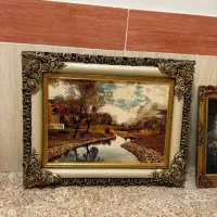 تابلو فرش ماشینی وشیشه ای