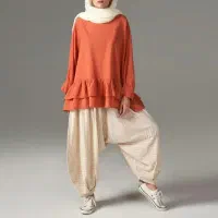 شلوار تابستانه سنبادی ترک