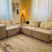 مبل راحتی طوسی پازلی