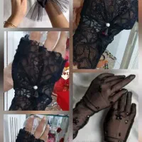 دستکش گوتیک تور دست ساز خاص شیک|لباس|سنندج, |دیوار