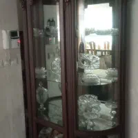 بوفه چوبی تزیینی خمیده در حد نو