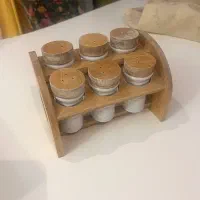 جا ادویه سرامیکی چوبی