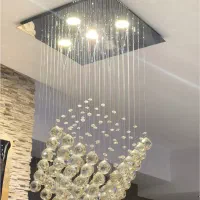 لوستر آویز کریستالی|لوستر و چراغ آویز|کرج, عظیمیه|دیوار