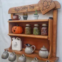 ۴ عدد شلف چوبی دیواری|کتابخانه، شلف، قفسه‌های دیواری|تهران, راه آهن|دیوار