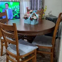 میز ناهارخوری ۴نفره تمام چوب راش درحدنونونو|میز و صندلی غذاخوری|شیراز, مسلم|دیوار